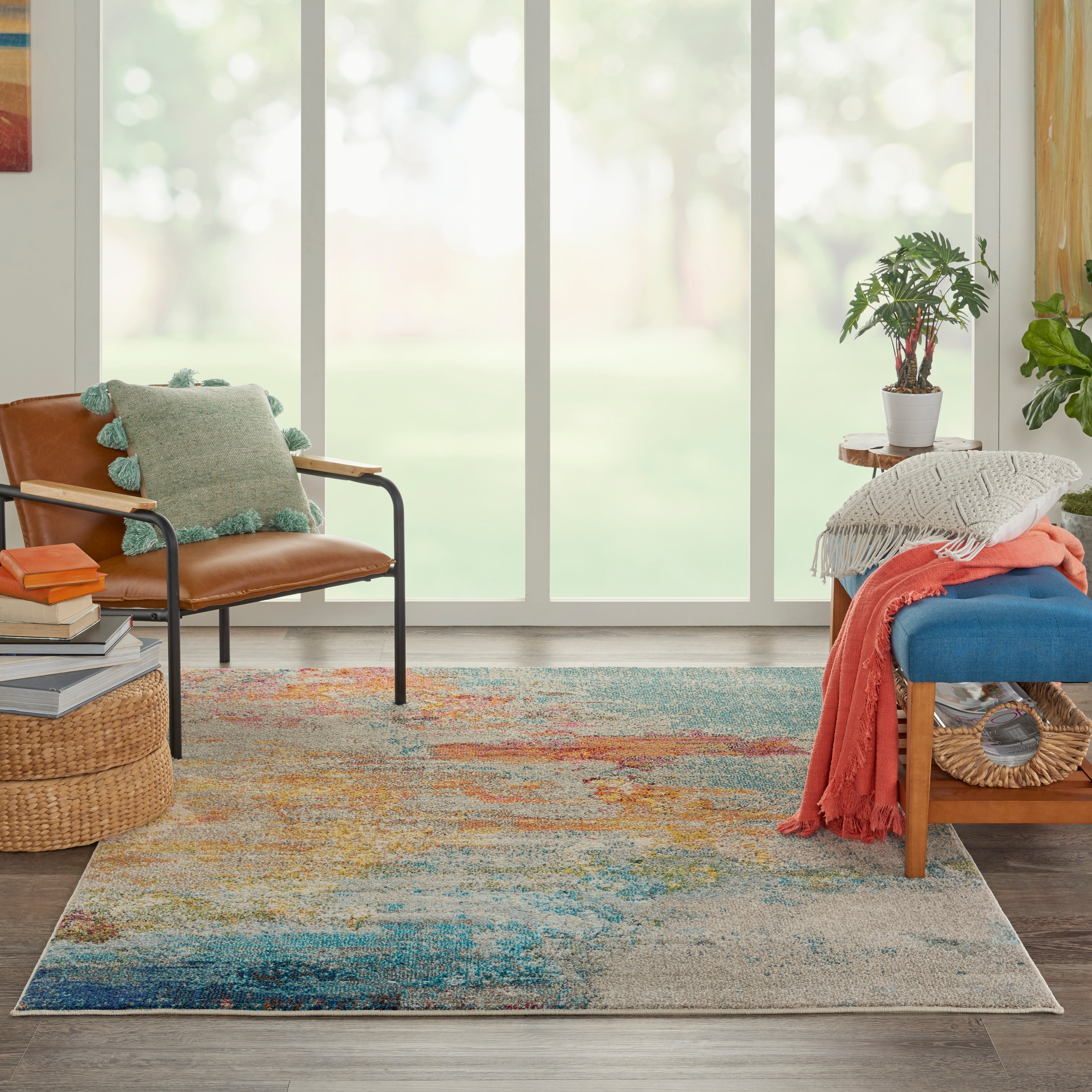 Nourison Celestial CES02 Multicolour Rug
